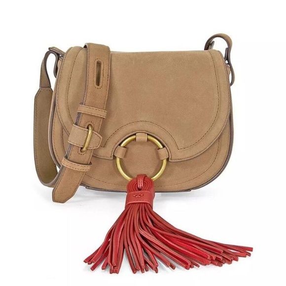 Tory Burch Handbags - NWT TORY BURCH TASSEL SADDLEBAG CROSS BODY
